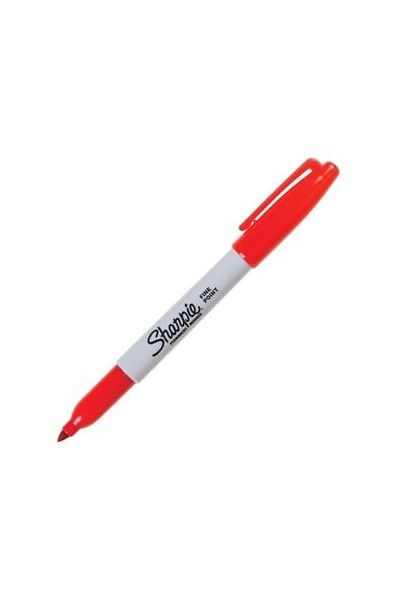 Sharpie Markers - Fine: Red (Box of 12)