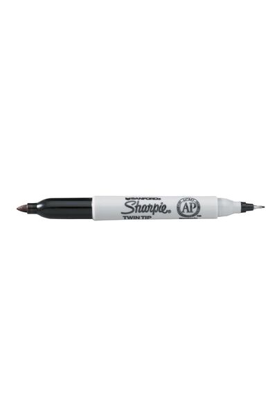 Sharpie Twin Tip Black Permanent Marker (Single)