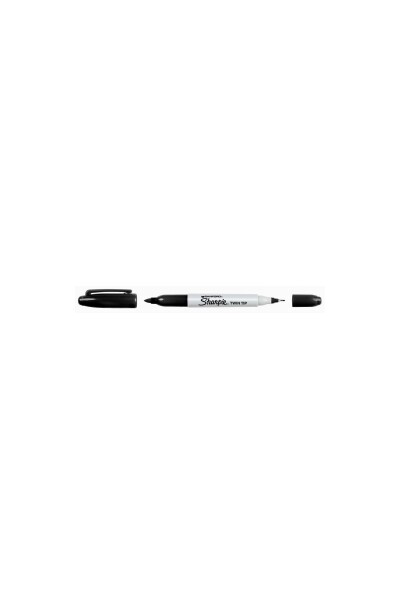 Sharpie Marker - Twin Tip: Black (Box of 12)