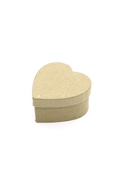 Little Paper Mache Mini Box - Heart (Single)