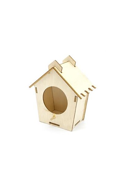 3D Wood Bird House 