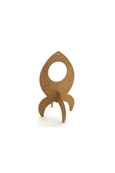 3D Wood Rocket Frame 