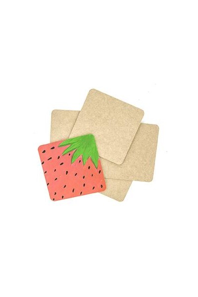 Little Wood Coaster - Square (Pack of 5)