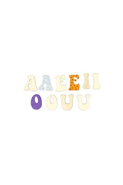 Little Wood Vowels - Uppercase (Pack of 25)