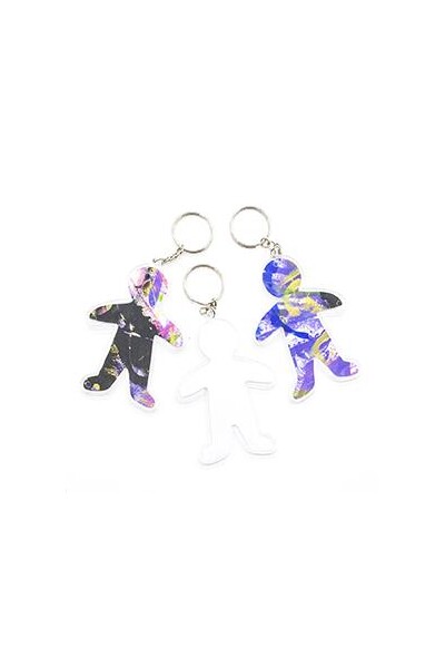 Little Key Tag - Person Clear: 80mm (Pack of 5)