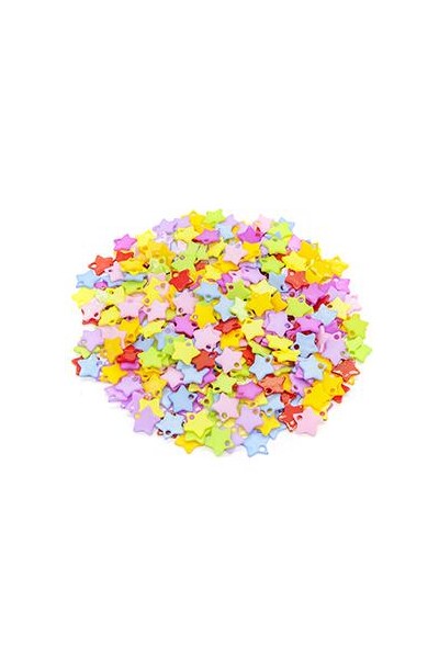 Little Beads - Plastic Stars (100 gm)