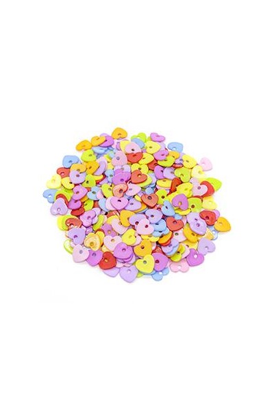 Little beads - Plastic Hearts (100 gm)