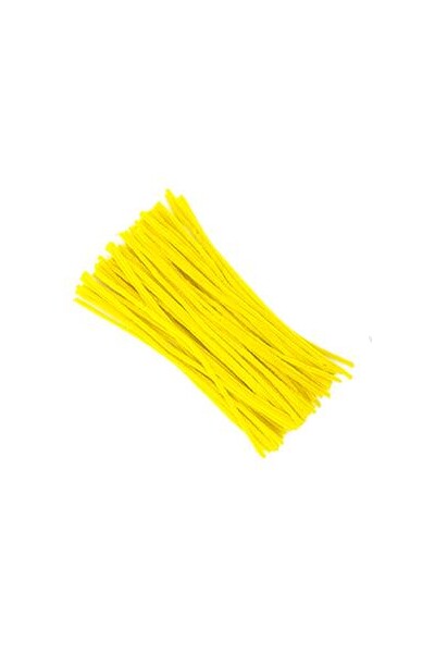 Little Chenille Sticks - Yellow (300 x 6mm): Pack of 100