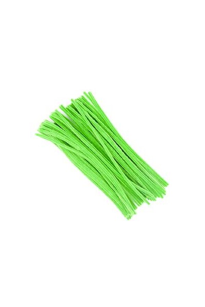 Little Chenille Sticks - Green (300 x 6mm): Pack of 100