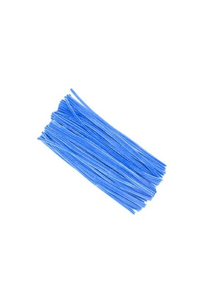 Little Chenille Sticks - Blue (300 x 6mm): Pack of 100