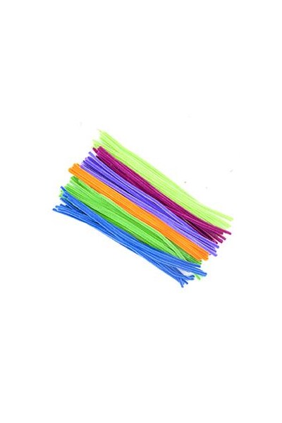 Little Chenille Sticks - Fluoro (300 x 6mm): Pack of 100