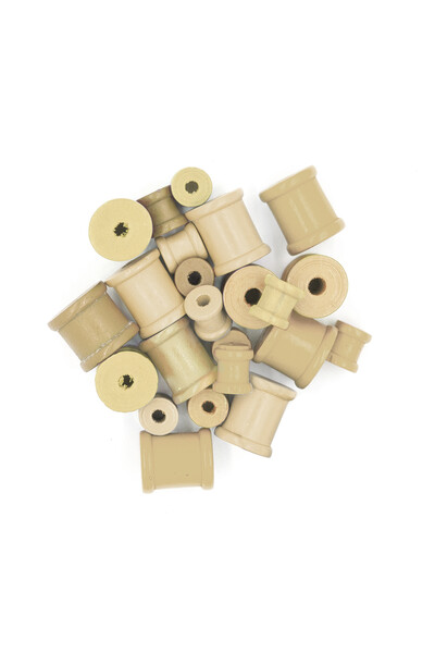 Little Wood Spool - Natural: Assorted (Pack of 25)