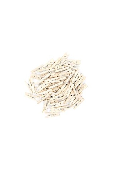 Little Wood Pegs - Tiny: Natural (Pack of 60)