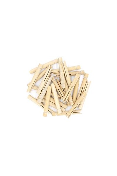 Little Wood Dolly Pegs - Mini: Natural (Pack of 24)