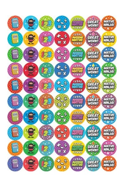 Little Stickers - Maths Ninja (Pack of 70)