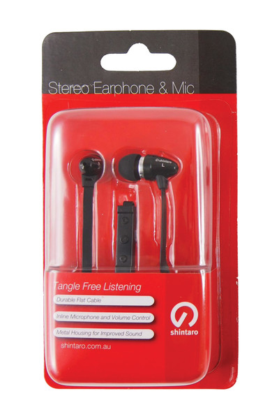 Shintaro Headphones - Stereo with Mic Flat Cord