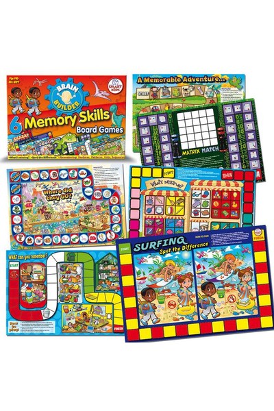 6 Memory Skills Board Games