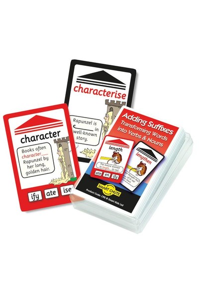 Adding Suffixes (Words into Verbs & Nouns) – Chute Cards