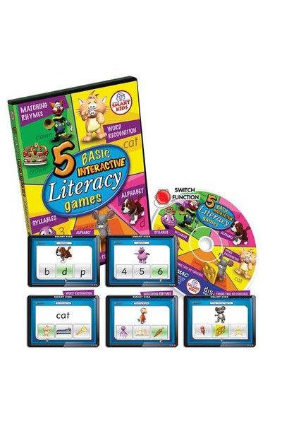 5 Basic Literacy Games CD-ROM – Multi-User Licence