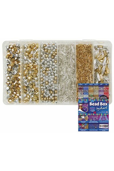 Creative Bead Box - Gold & Silver (300g)