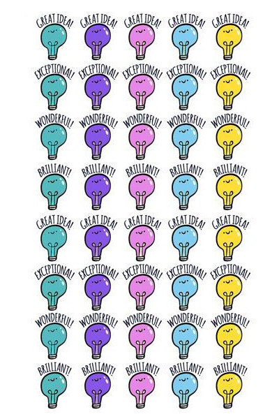 Brilliant Idea Reward Stickers