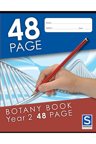 Sovereign Botany Book (225x175mm) - Year 2 Ruled: 48 Pages (Pack of 20)