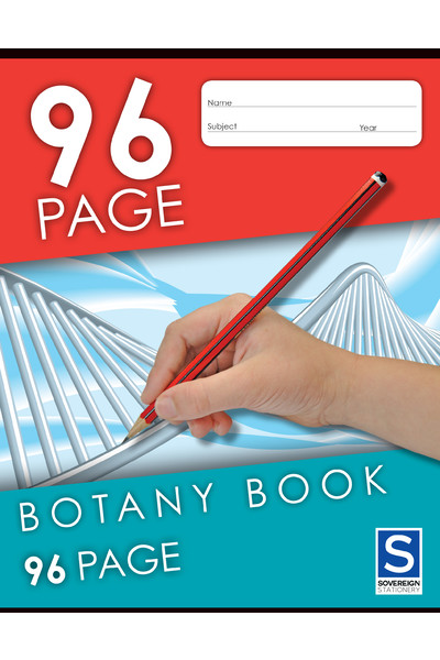 Sovereign Botany Book (225x175mm) - 8mm: 96 Pages (Pack of 10)