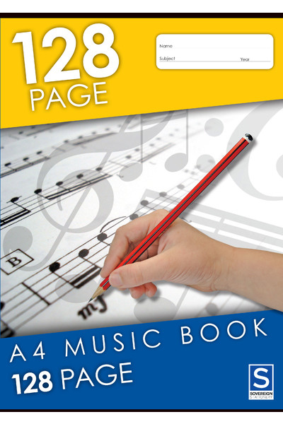 Sovereign Music Book (A4) - 128 Pages (Pack of 10)