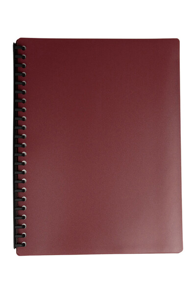 GNS Display Book - A4 Refillable Burgundy: 20 Page (Single)