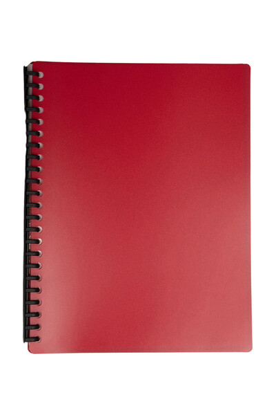 GNS Display Book - A4 Refillable Red: 20 Page (Single)