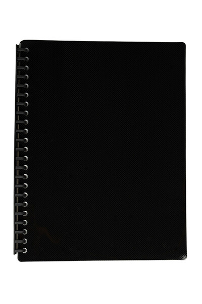 GNS Display Book - A4 Refillable Gloss Black: 20 Page (Single)