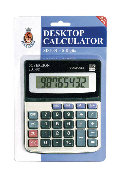 Sovereign Calculator - 8 Digit SDT001 Small (Dual Power)