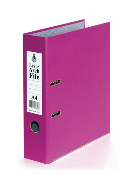 Sovereign Lever Arch File A4 - PVC: Spring Purple