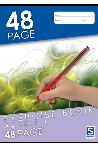 Sovereign Exercise Book (A4) - Year 1 Ruled: 48 Pages (Pack of 20)