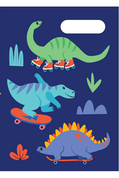 A4 Book Cover - Dino Skate Park 2