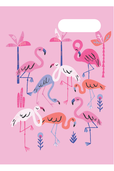 A4 Book Cover - Flamingo Splash 2