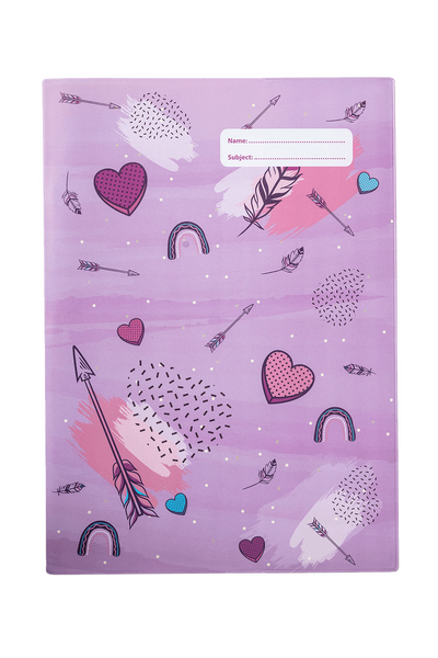 A4 Book Cover - Hearts & Arrows 1