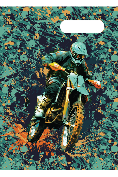 A4 Book Cover - Moto Camo Trax