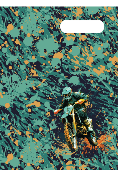 A4 Book Cover - Moto Camo Trax 2