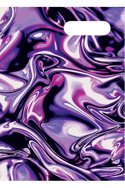 A4 Book Cover - Metallic Waves 2