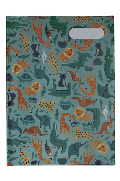 A4 Book Cover - Safari Puzzle 1