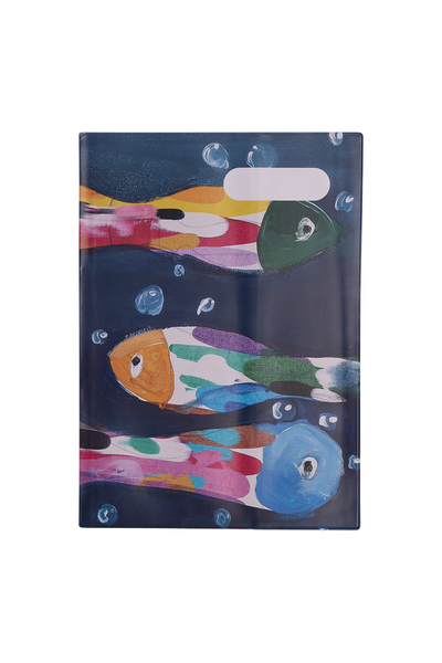 A4 Book Cover - Three Bubbly Fish