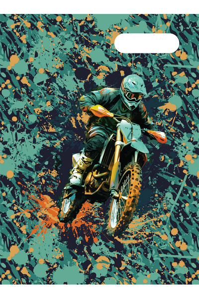Scrapbook Cover - Moto Camo Trax