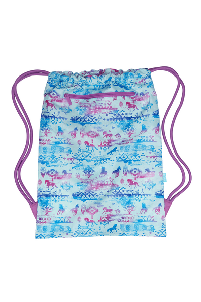 Big Drawstring Bag - Aztec Horse