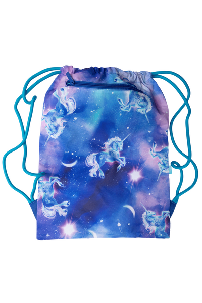 Big Drawstring Bag - Moonlit Unicorn