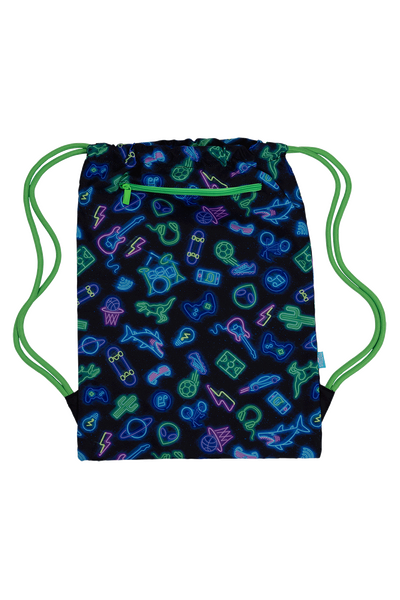 Big Drawstring Bag - Neon Life
