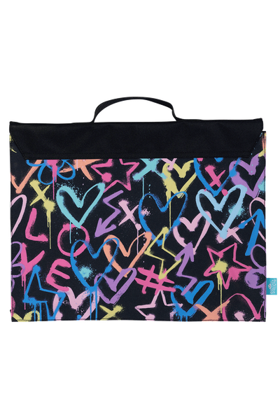 Library Bag - Hearts & Crosses