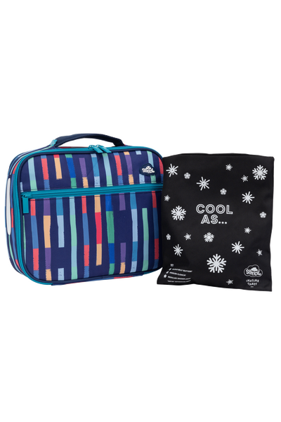 Big Cooler Lunch Bag + Chill Pack - Bright Stripes