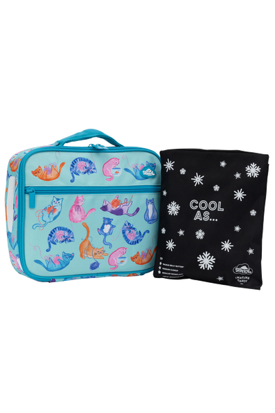 Big Cooler Lunch Bag + Chill Pack - Crazy Cats