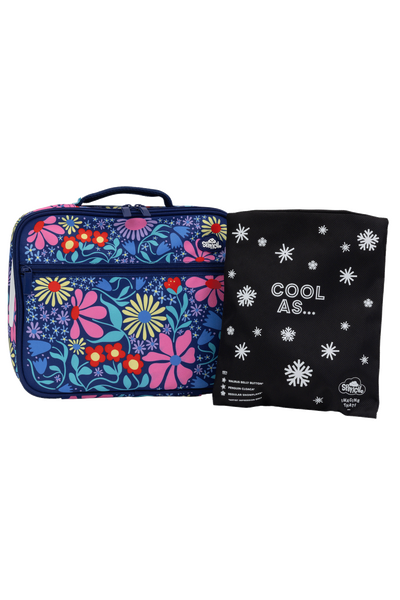Big Cooler Lunch Bag + Chill Pack - Flower Fun